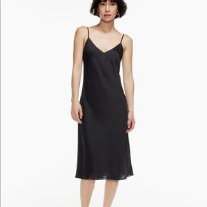 Aritzia Wilfred Only Slip Midi Dress
